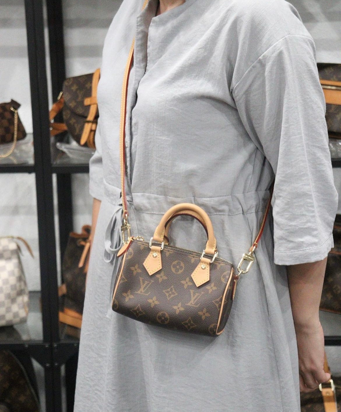 Rank A｜ LV Monogram Nano Speedy Handbag Shoulderbag ｜23083109