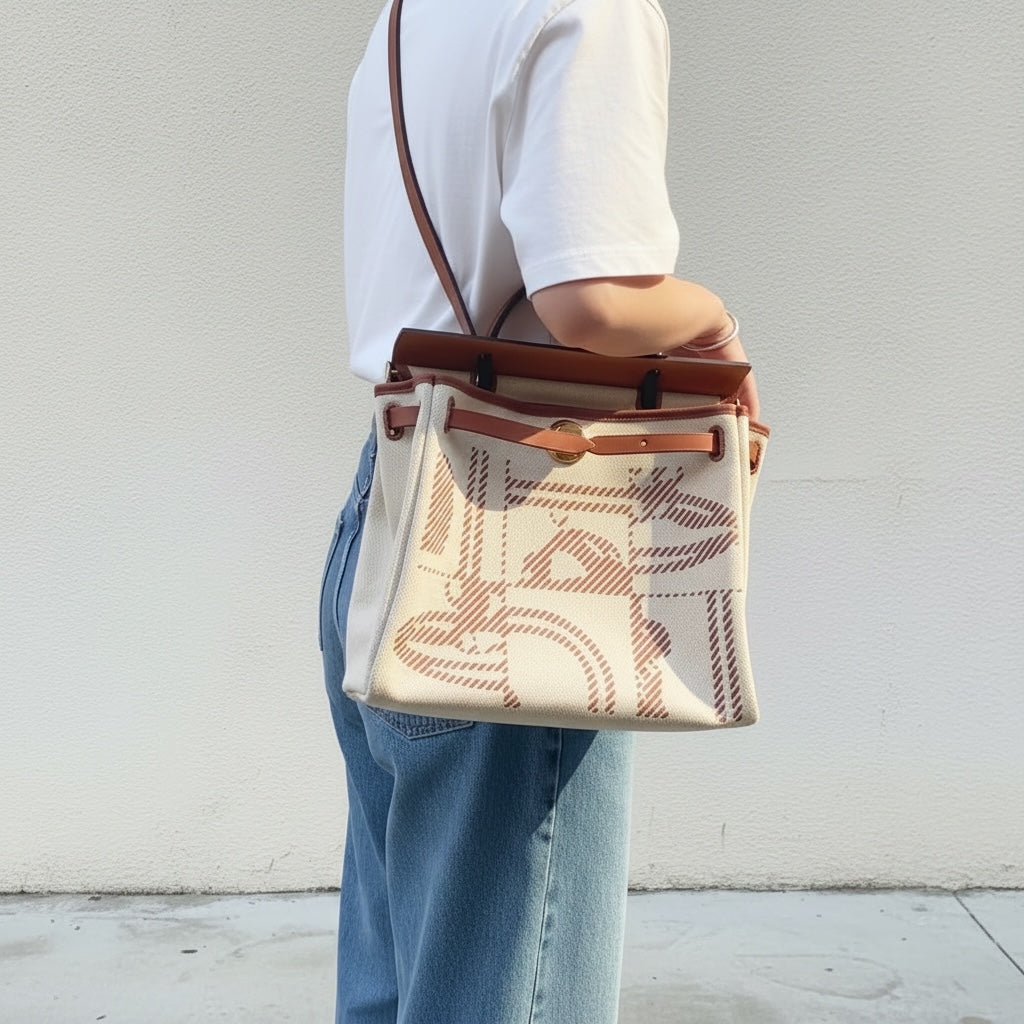 Include Entrupy Certificate of Authenticity｜Very Good ( Rank A)｜ HERMES Herbag Zip 31  Shoulder Bag U Stamp Made In 2022Year｜S26040102