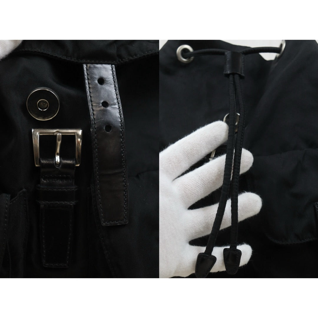 Include Entrupy Certificate of Authenticity｜Good ( Rank AB) ｜Prada  Nylon Black Backpack Medium｜26062601