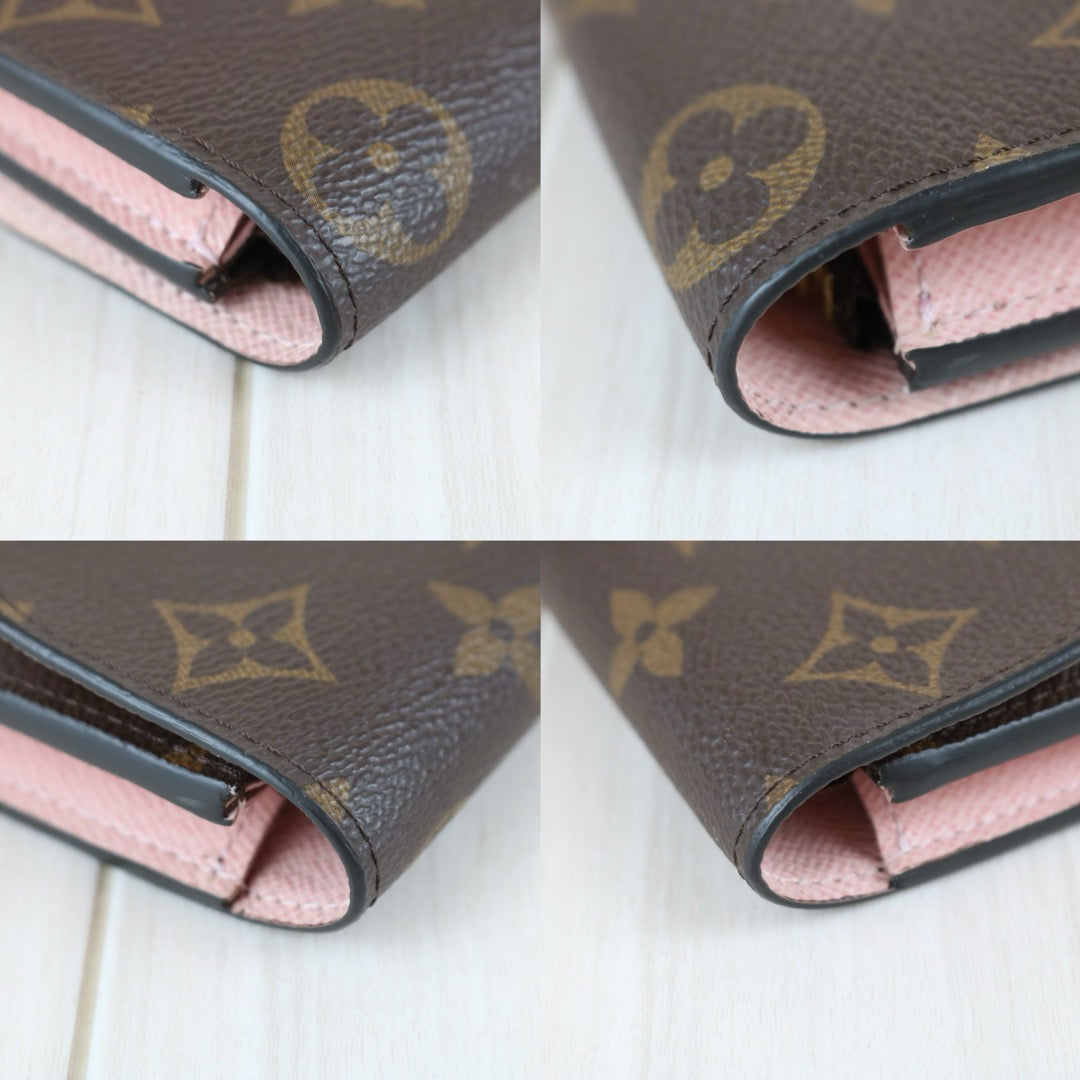 Include Entrupy Certificate of Authenticity｜Very Good ( Rank A)｜Full Set Louis Vuitton Monogram Emilie Long Wallet ｜S26051103