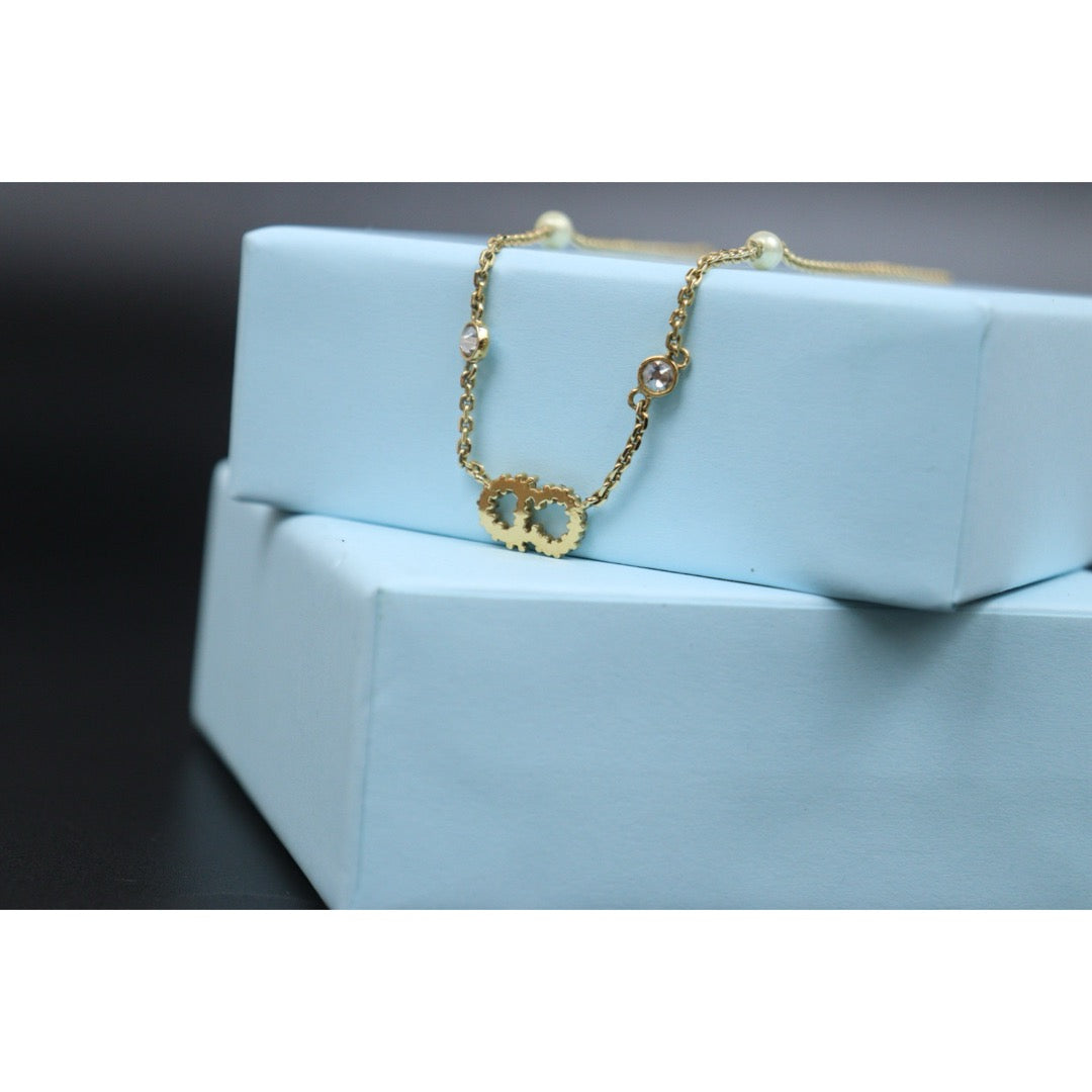 Good ( Rank AB) ｜ Dior CD  Rhinestone Necklace ｜V25121111