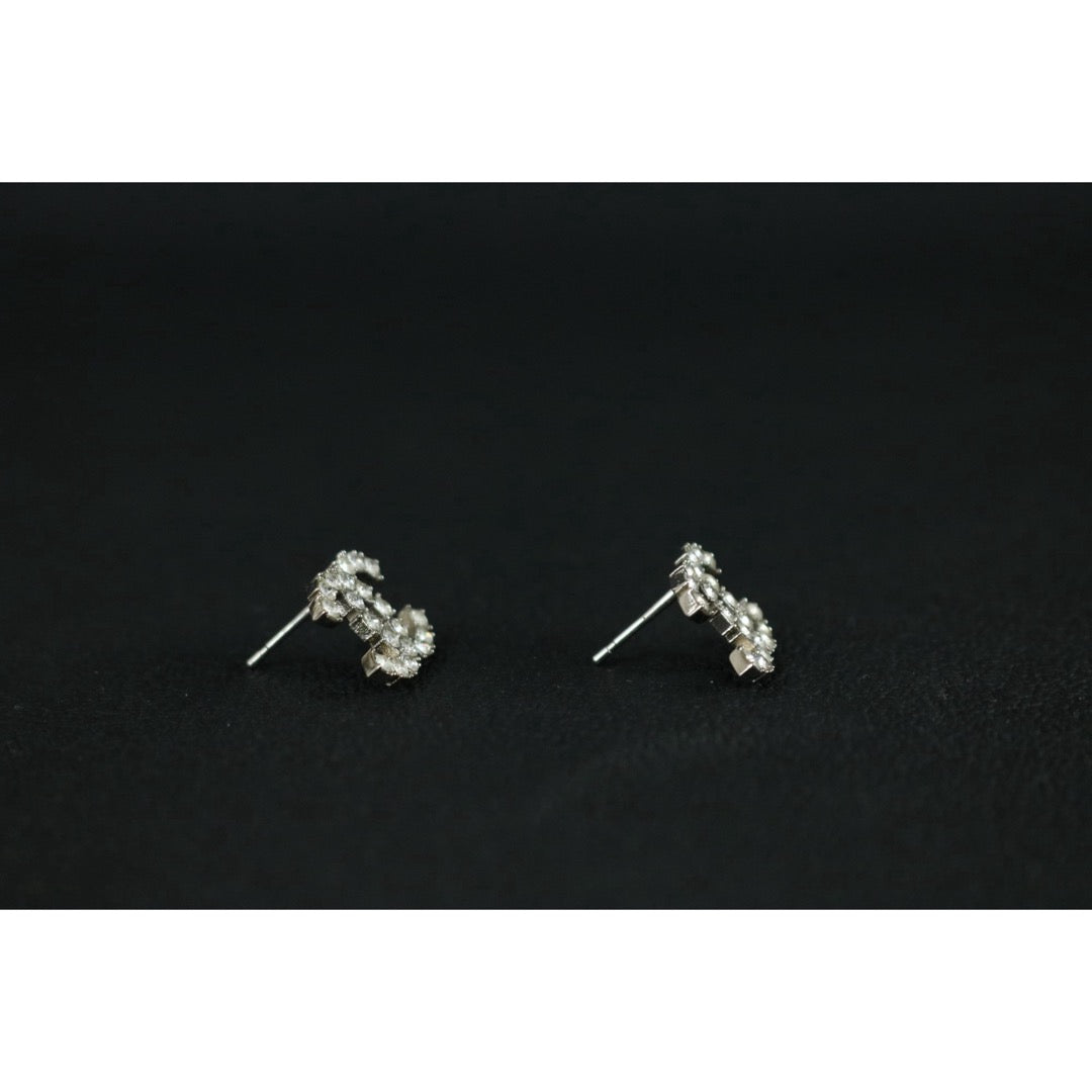 Include Authentic Detective Certificate of Authenticity｜Very Good ( Rank A) ｜CHANEL B18S COCO Mark Rhinestone Earrings Made In 2018 Year｜S26080111