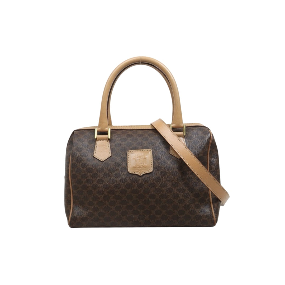 Include Entrupy Certificate of Authenticity｜Good ( Rank AB) ｜CELINE Macadam Boston Handbag Shoulder Bag  ｜26070903