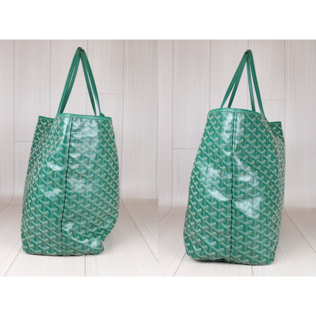 Rank A ｜ Goyard Saint-Louis GM Tote Bag Green｜S24071102