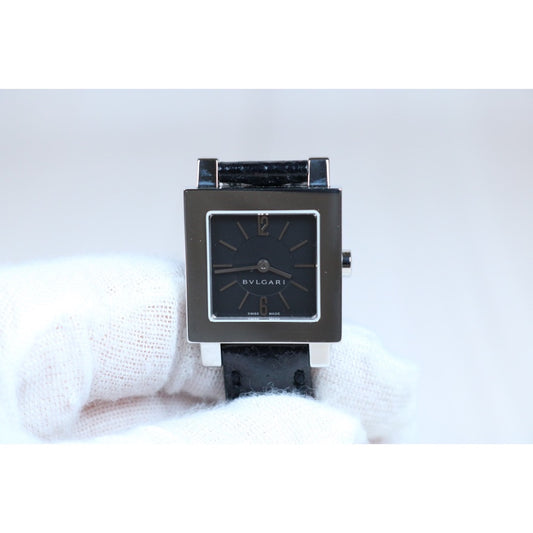 Very Good ( Rank A)｜ BVLGARI Leather Quartz Watch Black｜S24062409