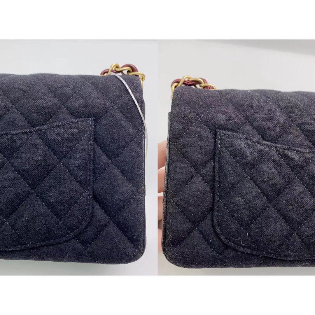 Rank A｜ CHANEL Campus Matrasse  Single Flap 23 Badge Black｜230647