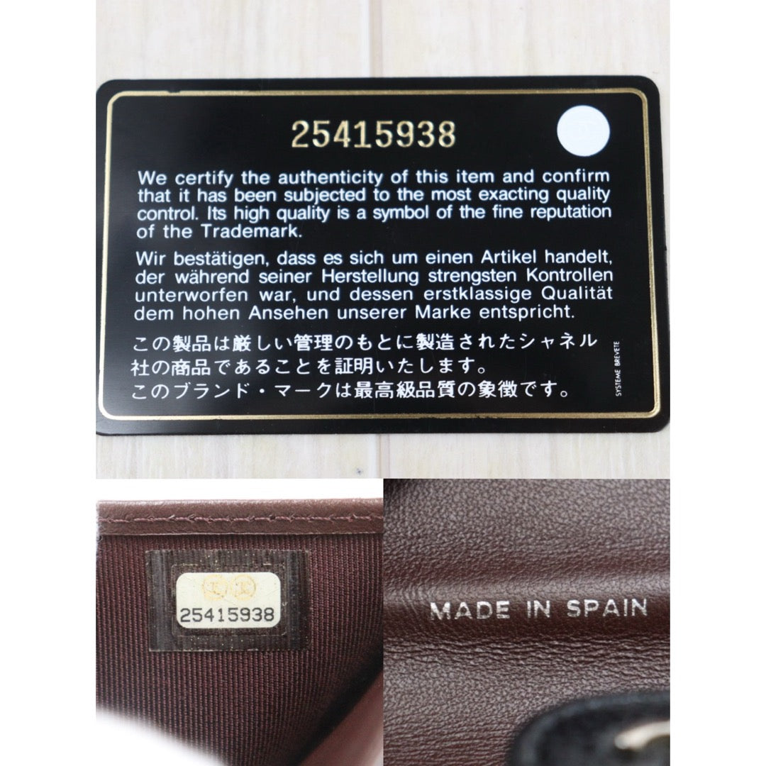 Very Good ( Rank A)｜Chanel Caviar Skin Black Wallet Made In 2018Year ｜S25071005