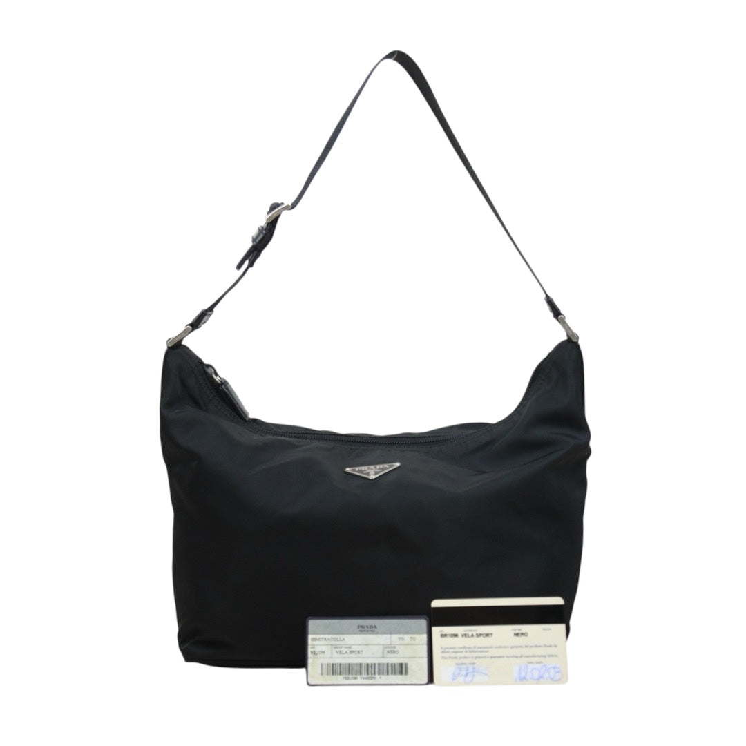 Good ( Rank AB)｜Prada Nylon ShoulderBag Black｜V25061206