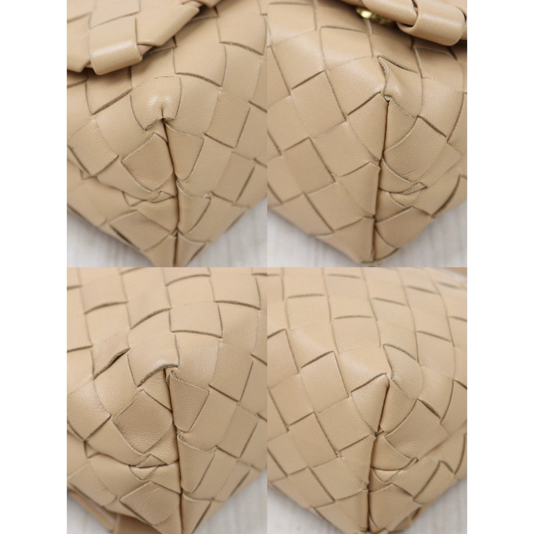 Very Good ( Rank A)｜ Bottega Veneta Lamb Skin Loop Camera Shoulder Bag Beige｜S25032608