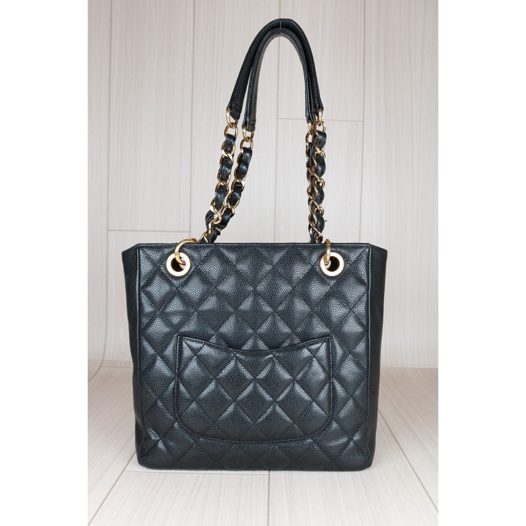 Very Good ( Rank A)｜ CHANEL Matrasse PST Chain Tote Bag Caviar Skin Black  Made In 2012 Year｜S24071601