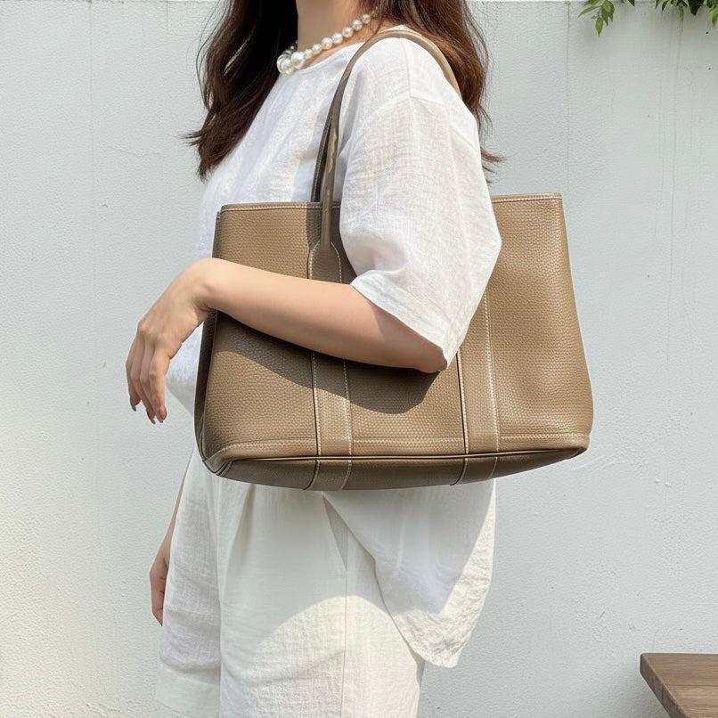 Include Entrupy Certificate of Authenticity｜Good ( Rank AB)｜ HERMES Garden Party PM Negonda Leather Etope Handbag X Stamp Made in 2016Year ｜W26052203