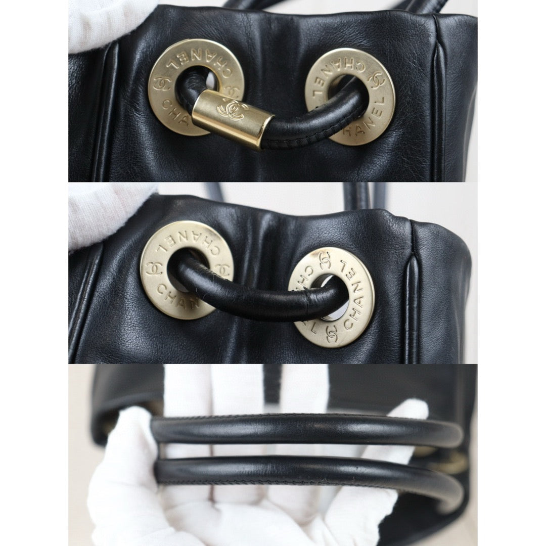 Good ( Rank AB) ｜ CHANEL Camellia Lamb Skin ToteBag  Made In 2002～2003 Year ｜V24082016