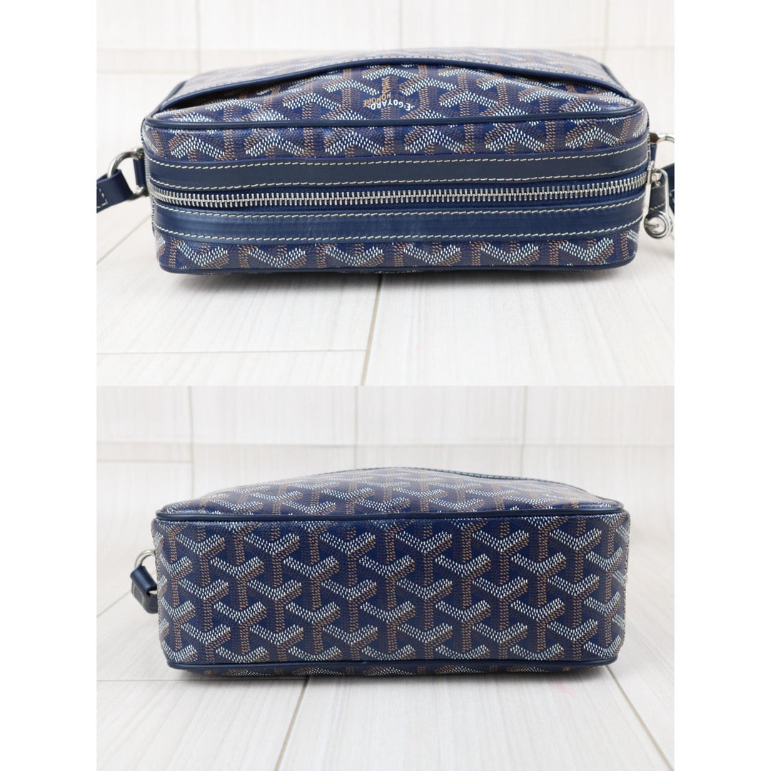 Include Entrupy Certificate of Authenticity｜Good ( Rank AB)｜ Goyard Cap-vert Camera Shoulder Bag Blue｜X26090413