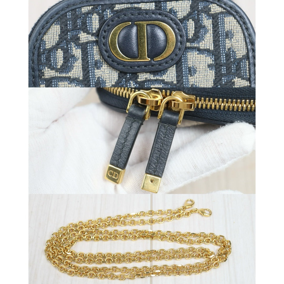 Include Entrupy Certificate of Authenticity｜Good ( Rank AB)｜Dior Trotter Montaige Phone Holder  Chain Shoulder Bag ｜26102001