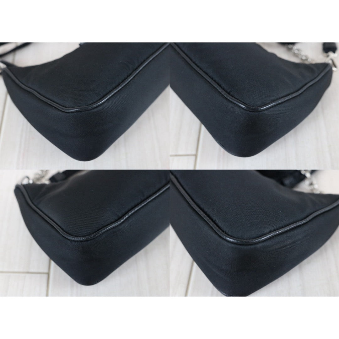 Include Entrupy Certificate of Authenticity｜Very Good ( Rank A)｜ PRADA Re-Edition 2005 Re-Nylon Mini Hobo ｜S26072904