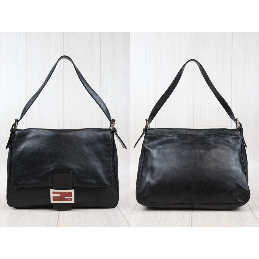 Rank AB｜ FENDI Lamb Skin Baguette Shoulder Bag ｜Q24030501