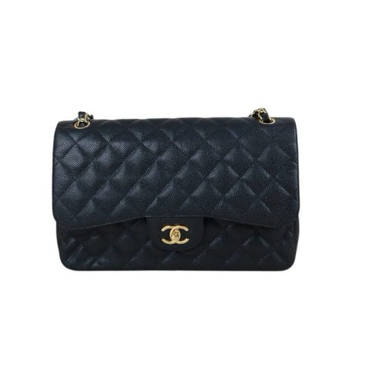 Include Entrupy Certificate of Authenticity｜Very Good ( Rank A)｜ CHANEL Matrasse Chain Caviar Skin Jumbo Black  Made In 2010-2011 Year｜S26080102