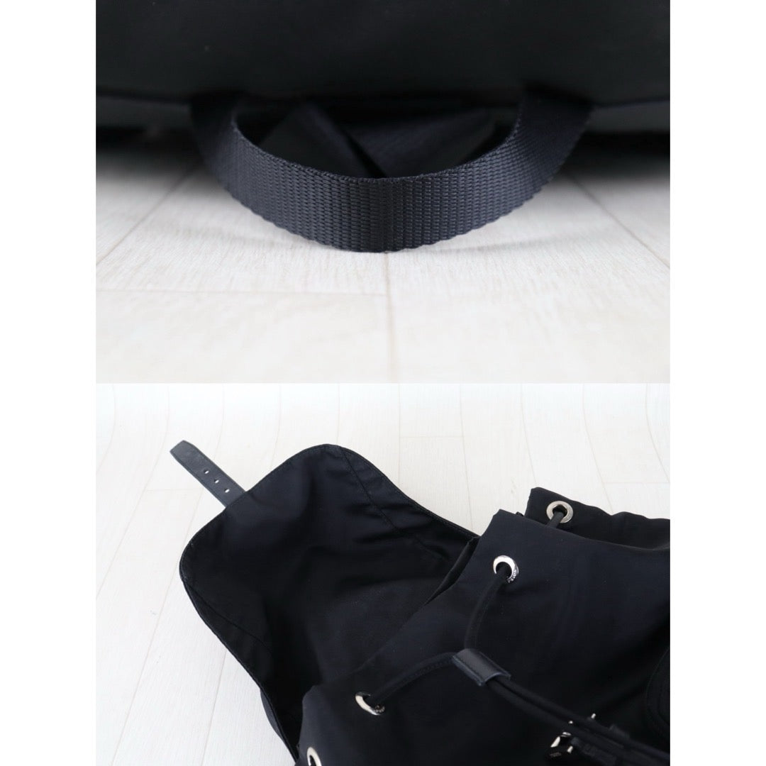 Include Entrupy Certificate of Authenticity｜Very Good ( Rank A) ｜Prada  Nylon Black Backpack Medium New Model｜S26080619