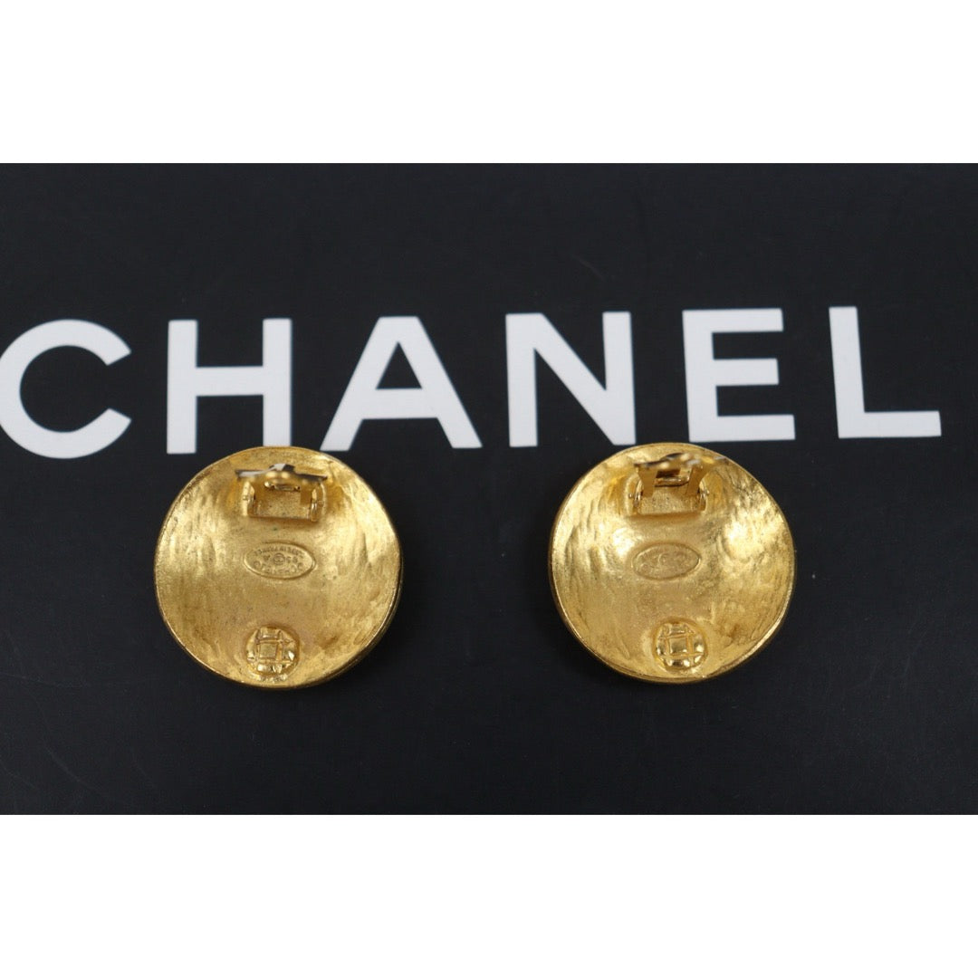 Very Good ( Rank A) ｜ CHANEL 96A Coco Mark  Golden Vine  Earrings Made In 1996Year｜26030507