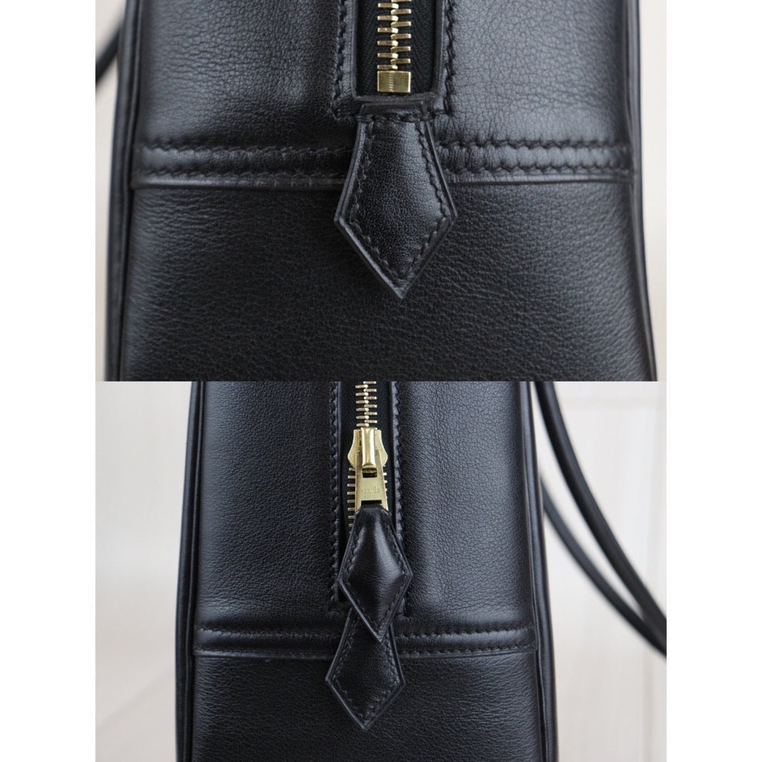 For Angie Leung Only｜Third installment｜Rank A｜ HERMES Plume 32 HandBag Black ｜V23080102