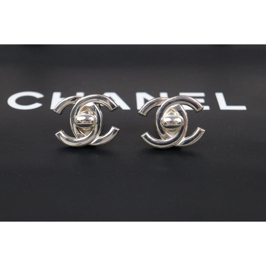 Very Good ( Rank A)｜CHANEL Vintage Silver Earrings Made In 1996 Year ｜V25052512