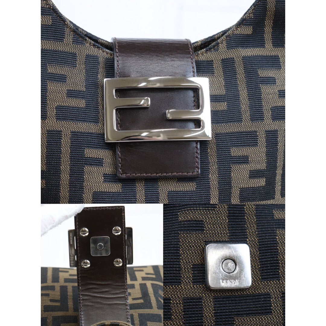 Rank A｜ FENDI Zucca Mamma Shoulder Bag ｜24030719