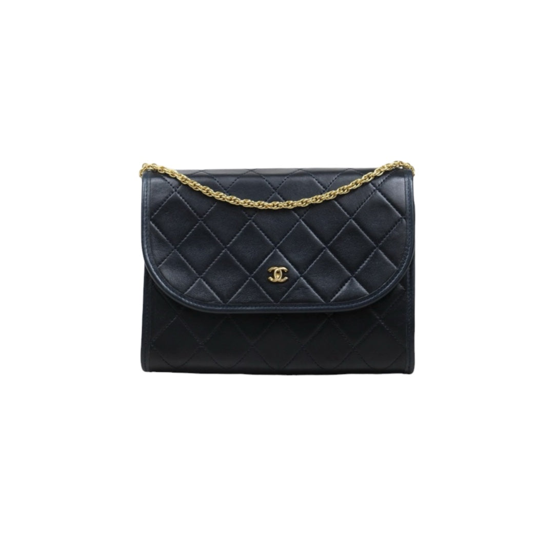 Very Good ( Rank A)｜ CHANEL Mini Coco Mark Matrasse Lambskin Chain Shoulder Bag ｜25062305