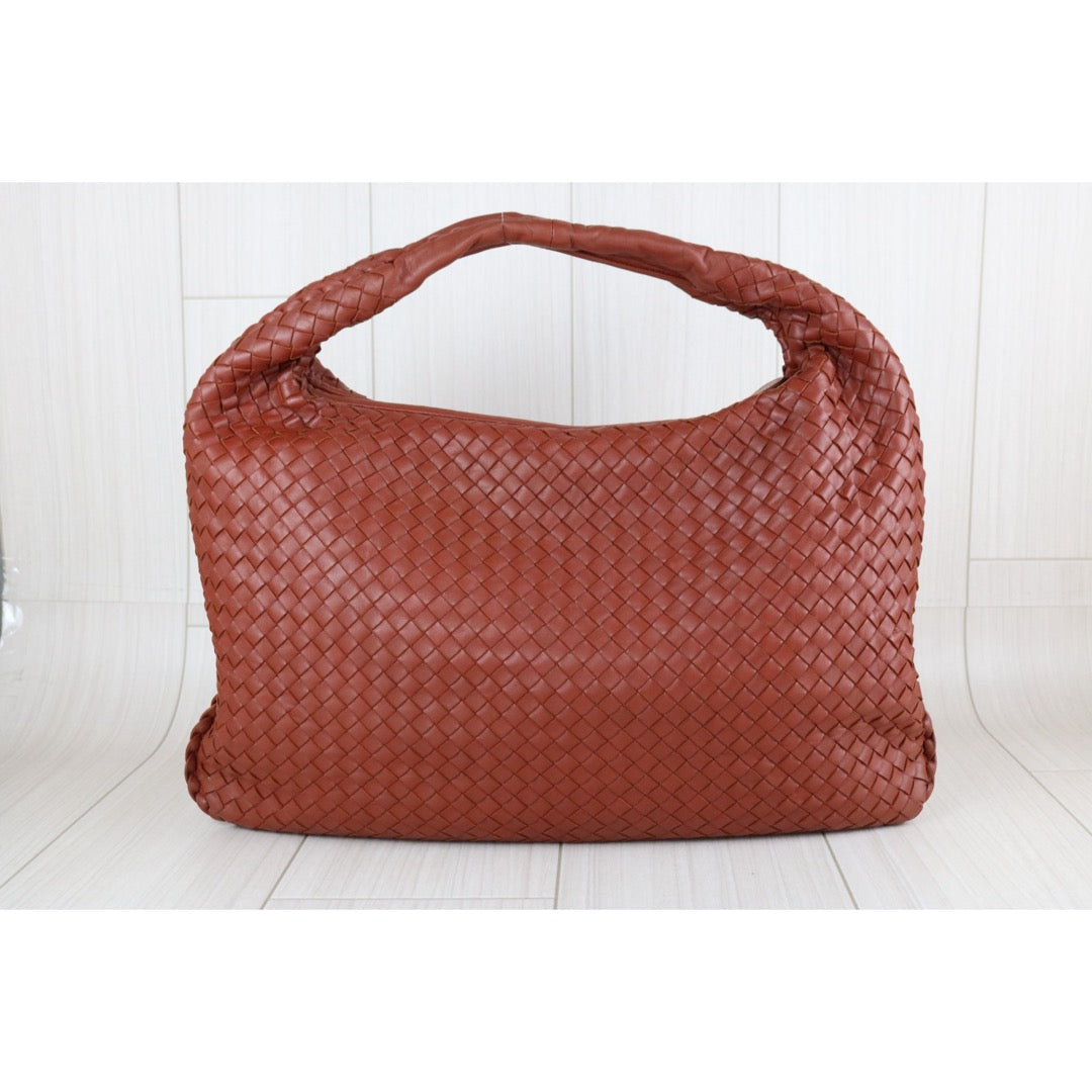 Good ( Rank AB)｜ Bottega Veneta Lamb Skin Braid Shoulder Bag Brick Red｜S25081804