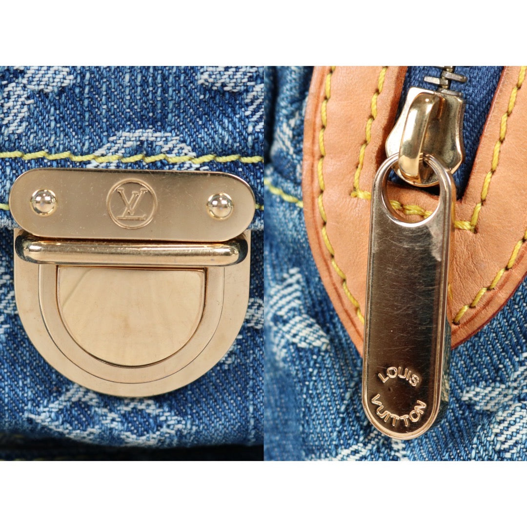 Rank AB ｜  LV Monogram Denim Waist Bag   ｜S24071504