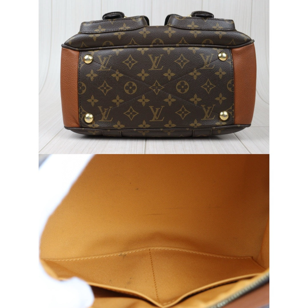 Good ( Rank AB)｜ LV Monogram Manhattan Shoulder Bag Brown｜Q24122407