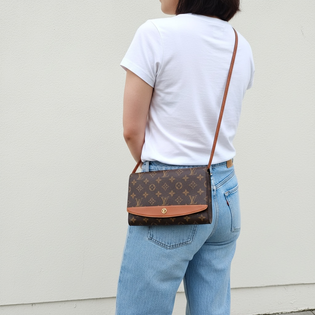 Include Entrupy Certificate of Authenticity｜Good ( Rank AB)｜ Louis Vuitton Monogram Bordeaux MM Shoulder Bag ｜26040703