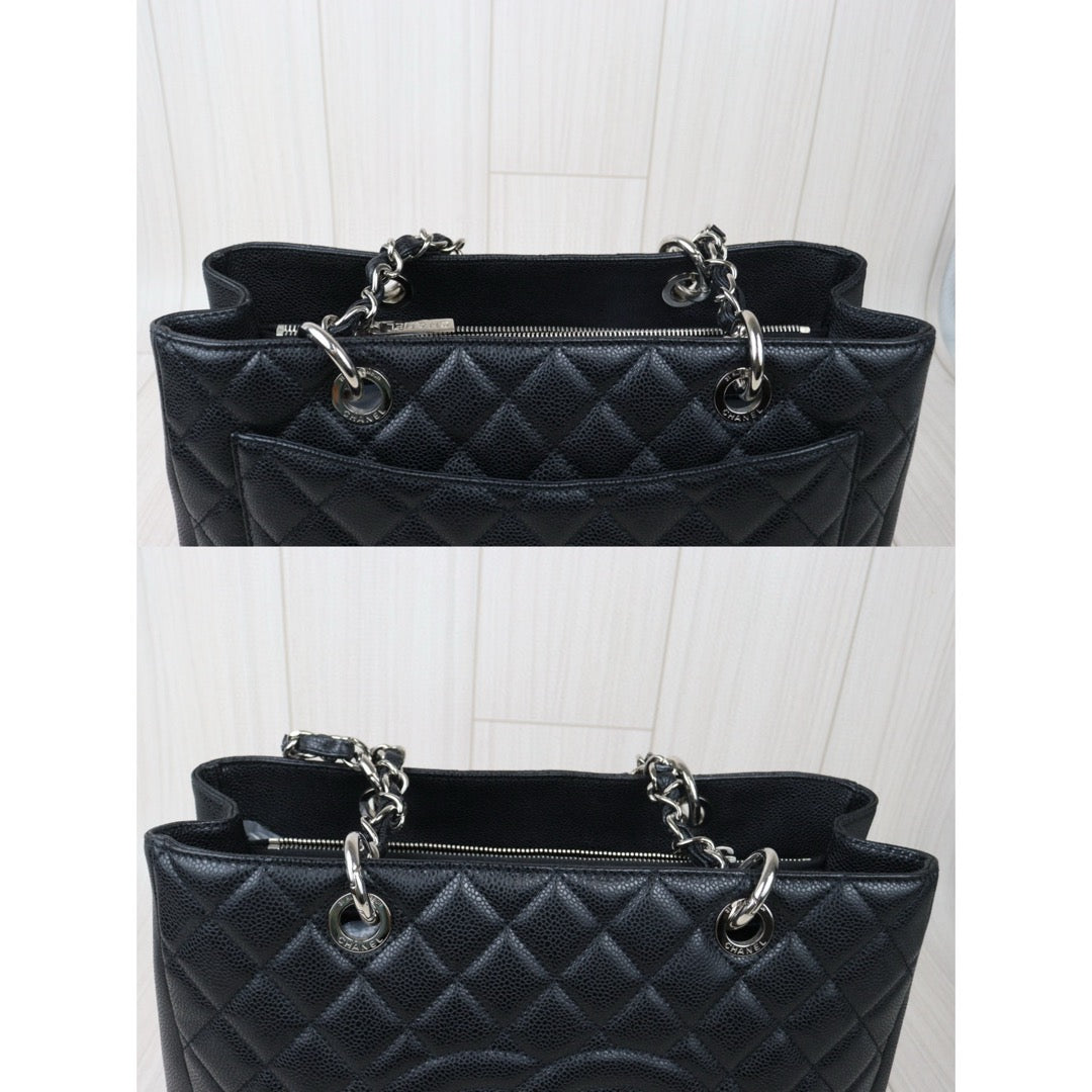 Very Good ( Rank A)｜ CHANEL Matrasse GST Chain Tote Bag Caviar Skin Black  Made In 2009-2010 Year｜S24071411