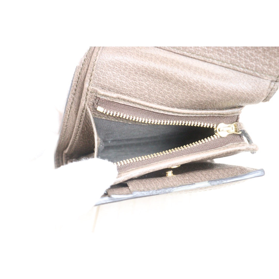 Include Entrupy Certificate of Authenticity｜Fair ( Rank B)｜GUCCI Ophidia GG Campus Brown  Wallet｜26010902