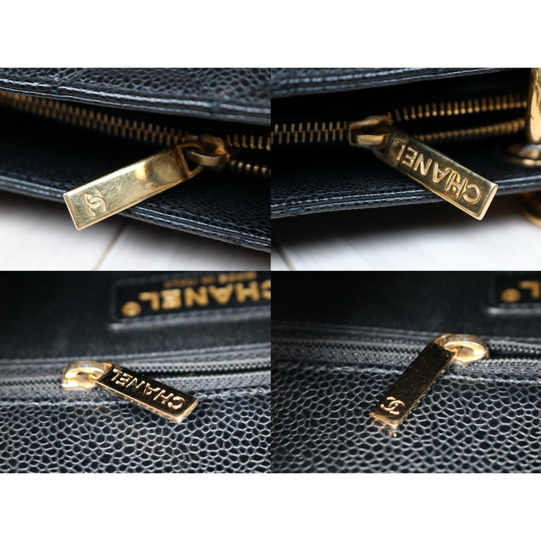 Very Good ( Rank A) ｜ CHANEL Matrasse GST Chain Tote Bag Caviar Skin Black  Made In 2010-2011 Year｜S24080801