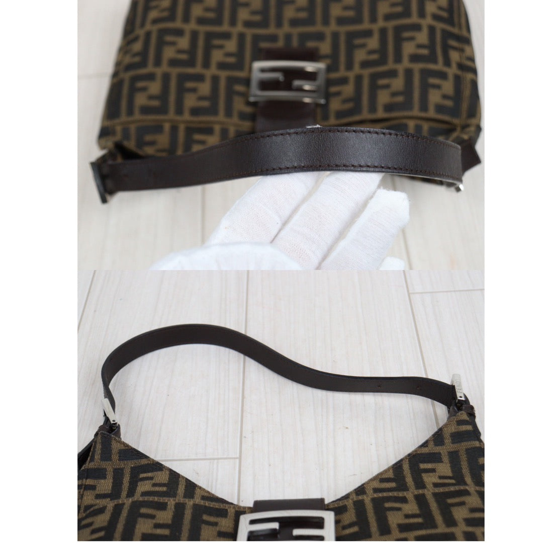 Rank A｜ FENDI Zucca Mamma Shoulder Bag ｜23112314