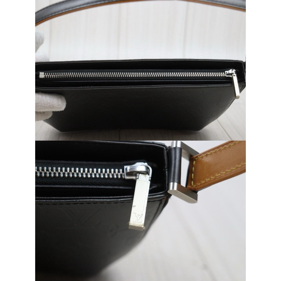 Very Good ( Rank A) ｜ LV Matte Vernis Steel Gray Fowler Shoulder Bag｜25110609