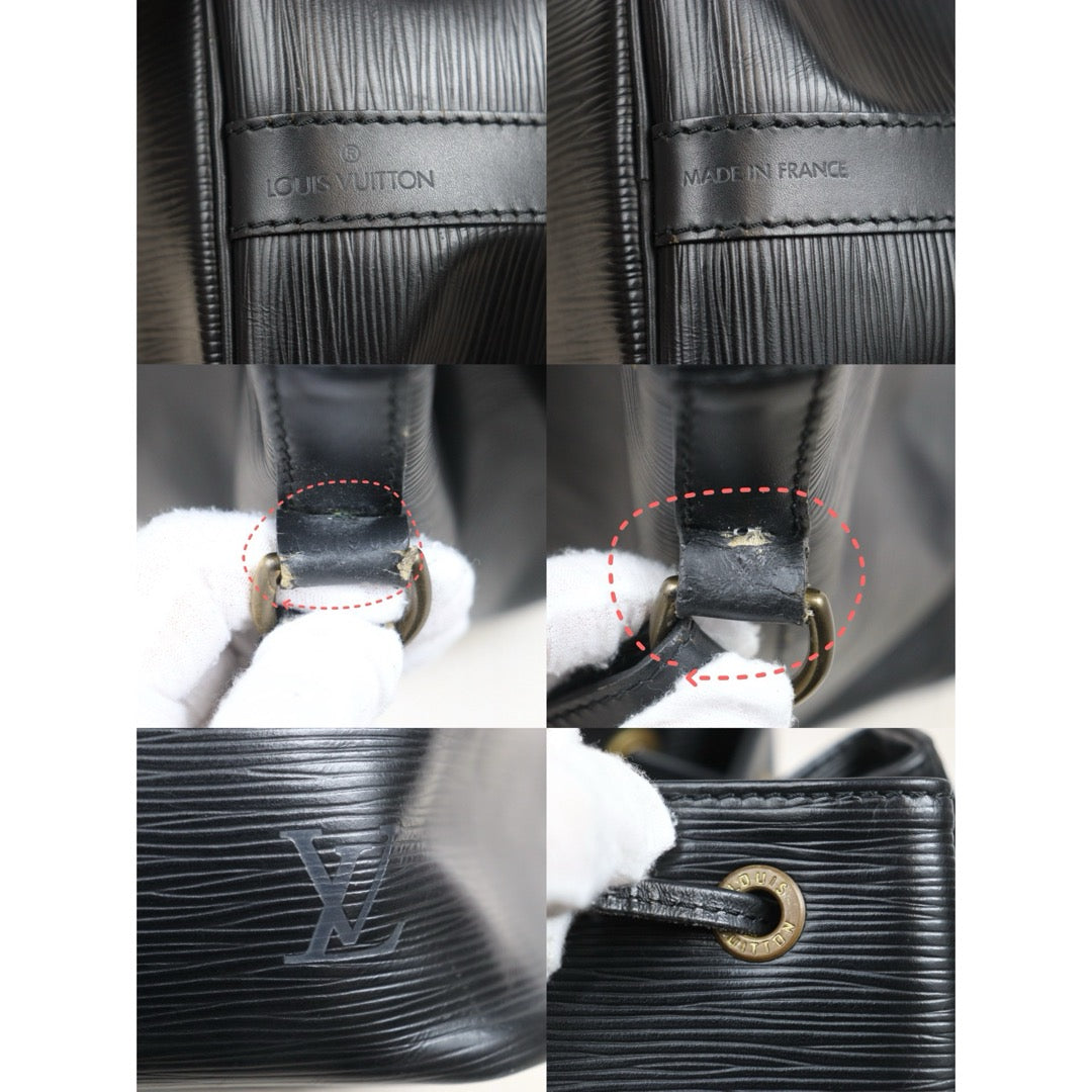 Include Entrupy Certificate of Authenticity｜Good ( Rank AB)｜Louis Vuitton Epi Slouchy Bucket Shoulder Bag Black｜W25122606