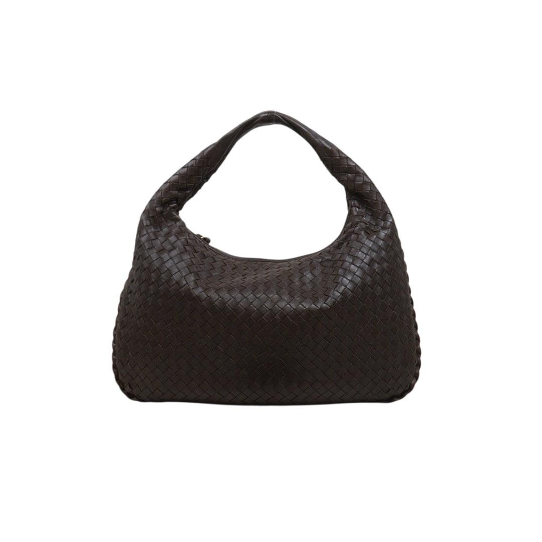 Good ( Rank AB)｜ Bottega Veneta Lamb Skin Braid Shoulder Bag Brown｜V25082211