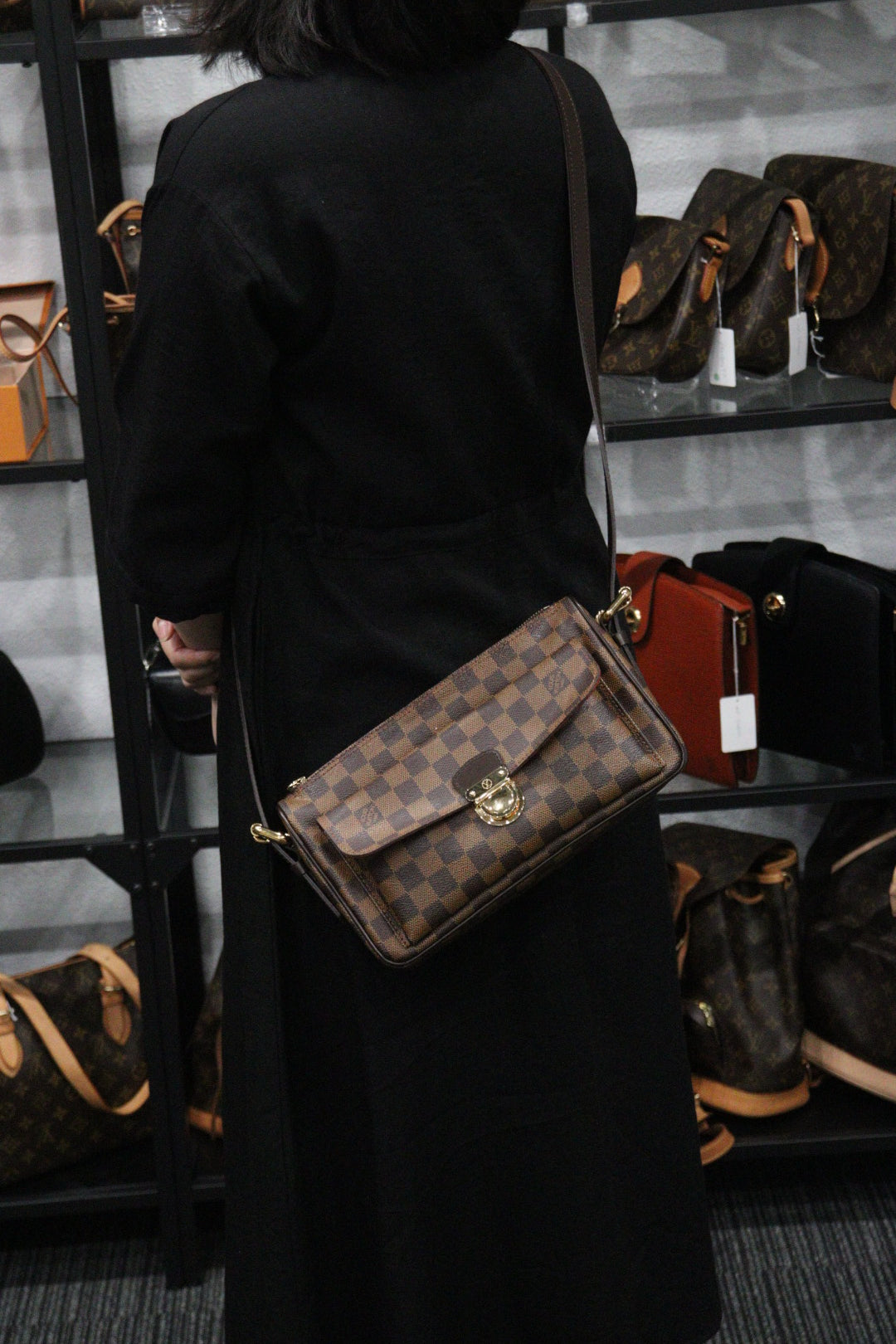 Rank A ｜ LV Damier Lavello GM Shoulder Bag With 2 Shoulder Straps｜23113012