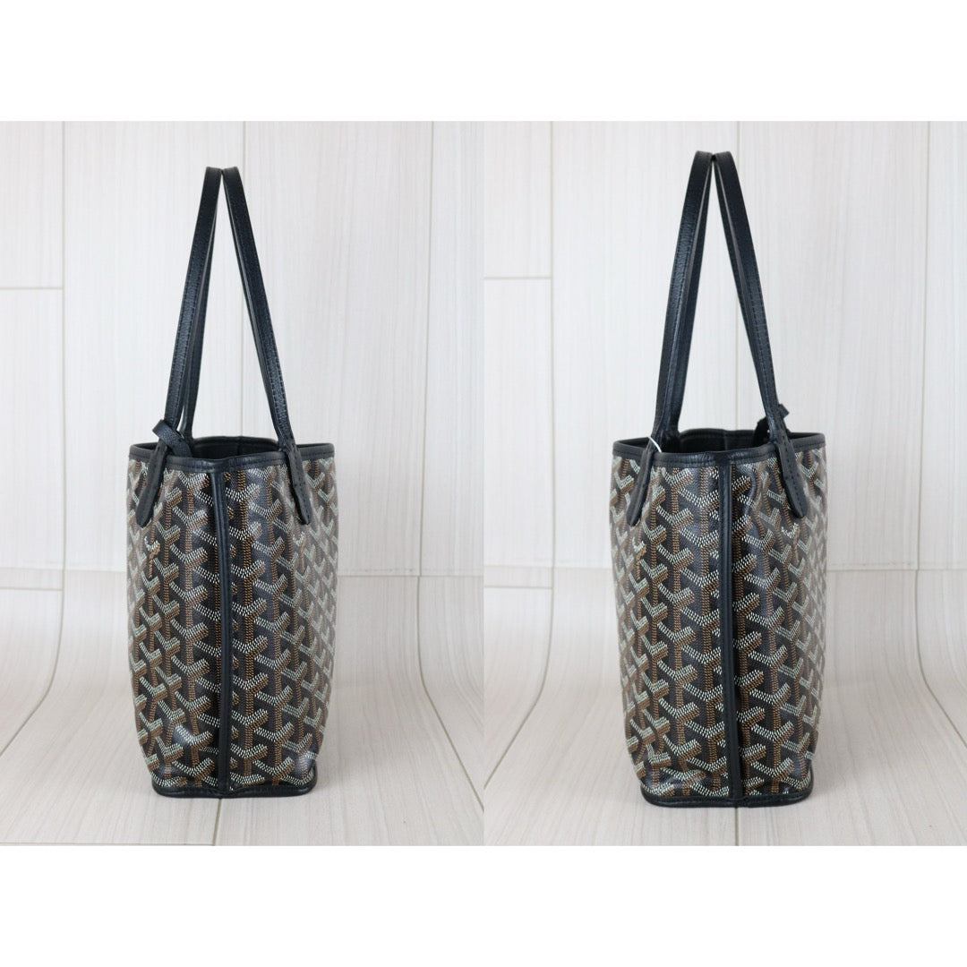 Very Good ( Rank A) ｜ Goyard Anjou Mini Tote Bag Black｜W25081503