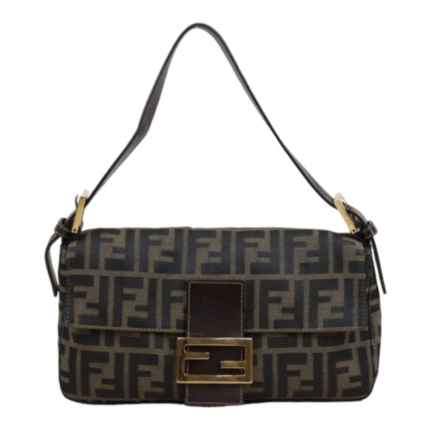 Rank A ｜ FENDI Zucca Mamma Baguette Shoulder Bag ｜24011826