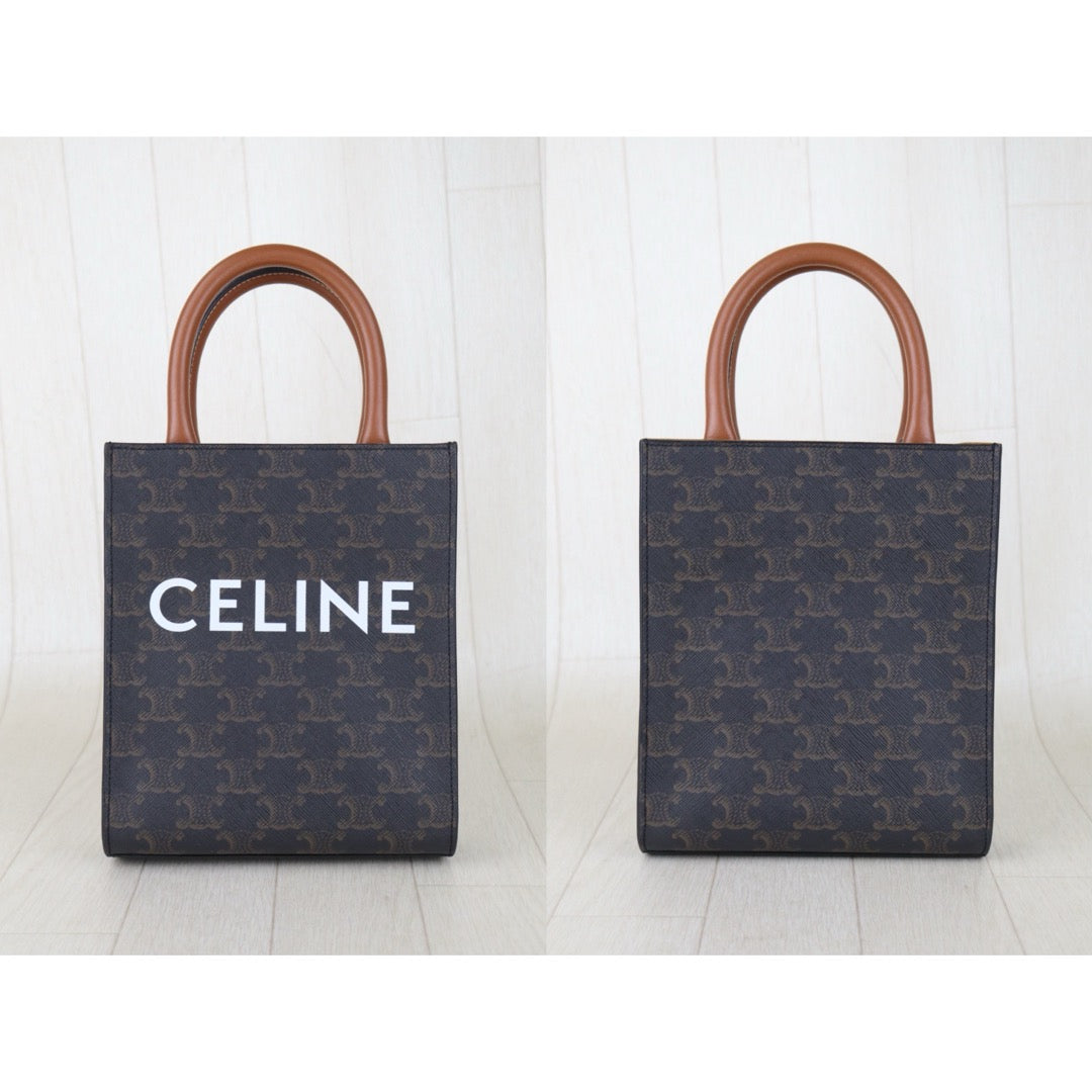 Very Good ( Rank A)｜ CELINE Macadam MINI Tote Bag Shoulder Bag ｜H26013002