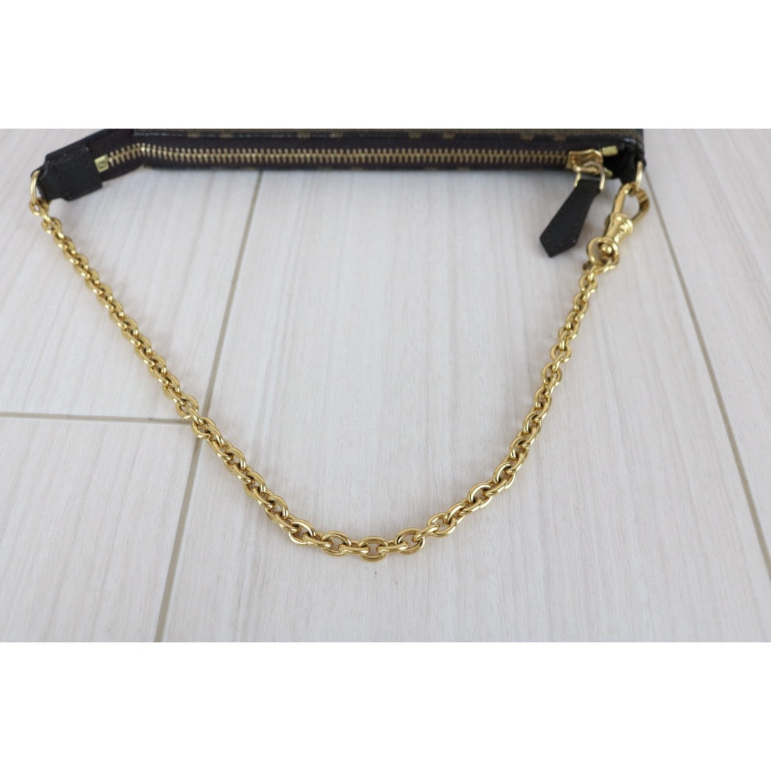 Good ( Rank AB)｜ FENDI Zucca Mamma PVC Baguette Pouch Shoulder Bag｜S25121104