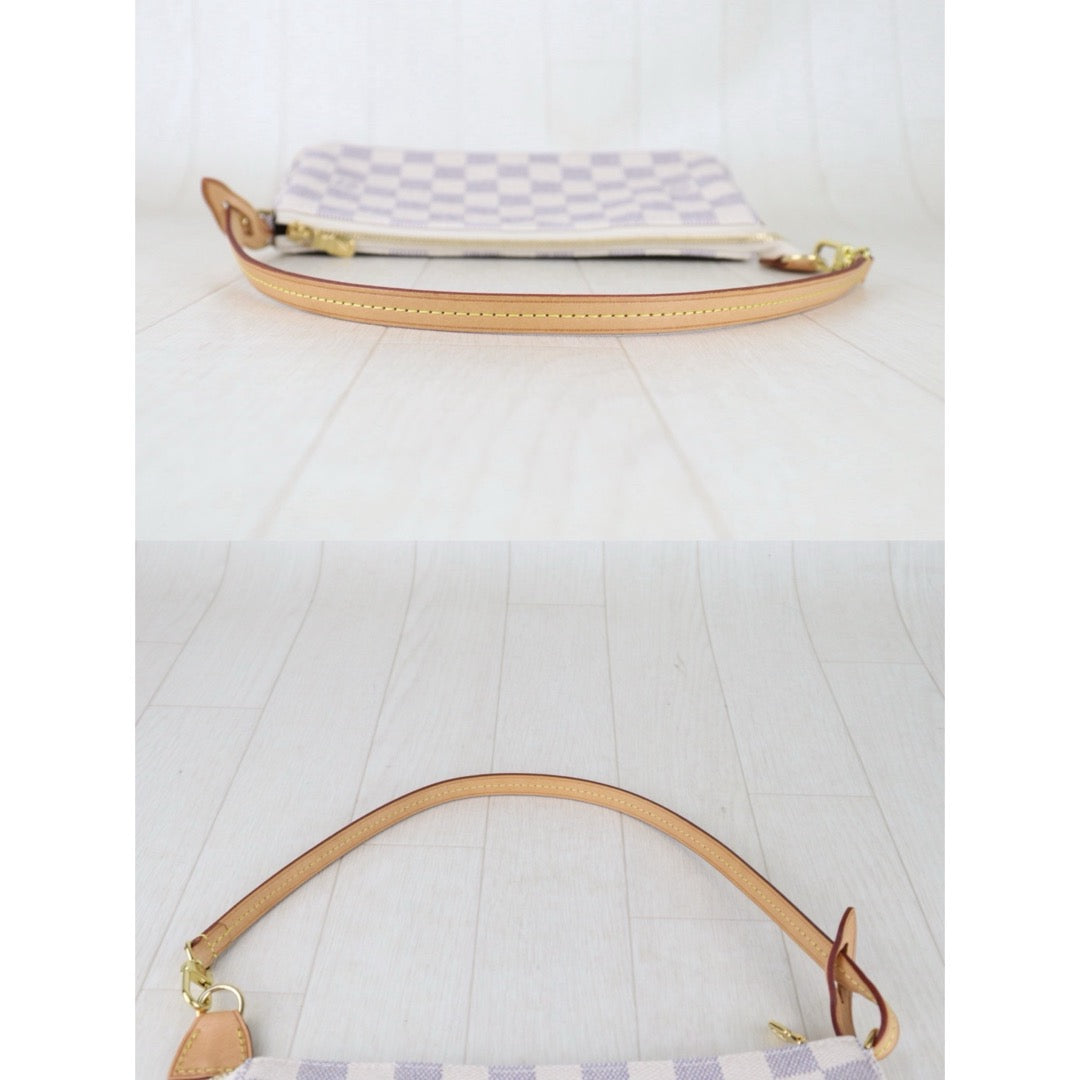 Include Entrupy Certificate of Authenticity｜Very Good ( Rank A)｜Louis Vuitton Azul Pochette Accessoires IC Chips Model｜S26072521