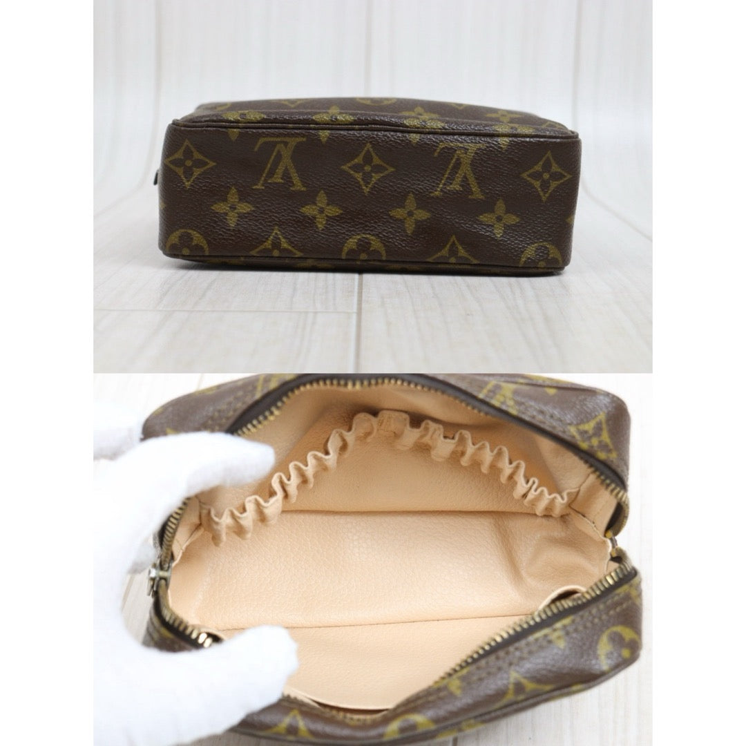 Include Entrupy Certificate of Authenticity｜Good ( Rank AB)｜ Louis Vuitton Truth Toilet 18 Monogram Makeup Pouch｜26050802