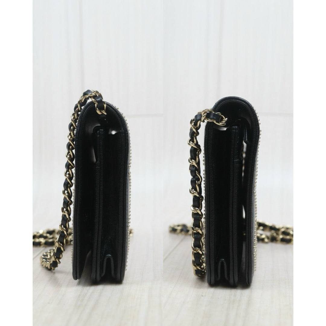 Include Entrupy Certificate of Authenticity｜Very Good ( Rank A)｜CHANEL Caviar Skin WOC 19 Chain Bag Black Made In 2019Year｜S26080606