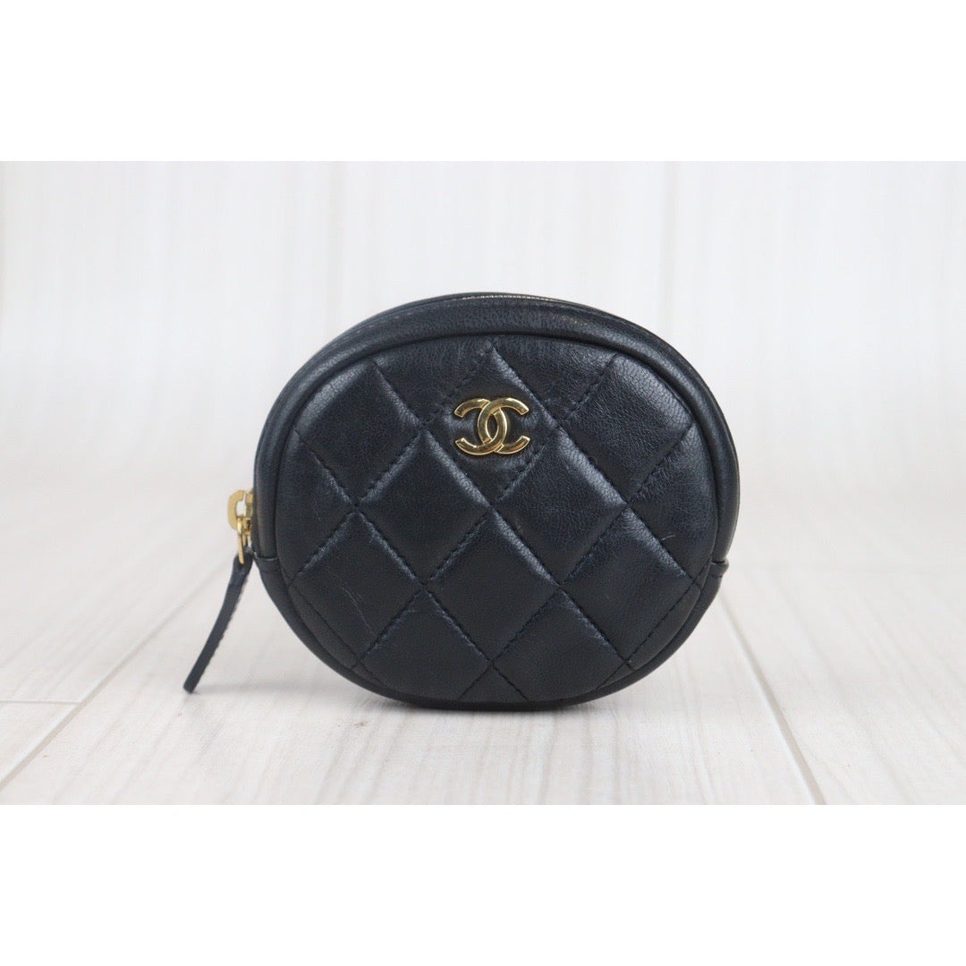 Rank A ｜ CHANEL Matrasse Lambskin Coin Holder｜V23082616