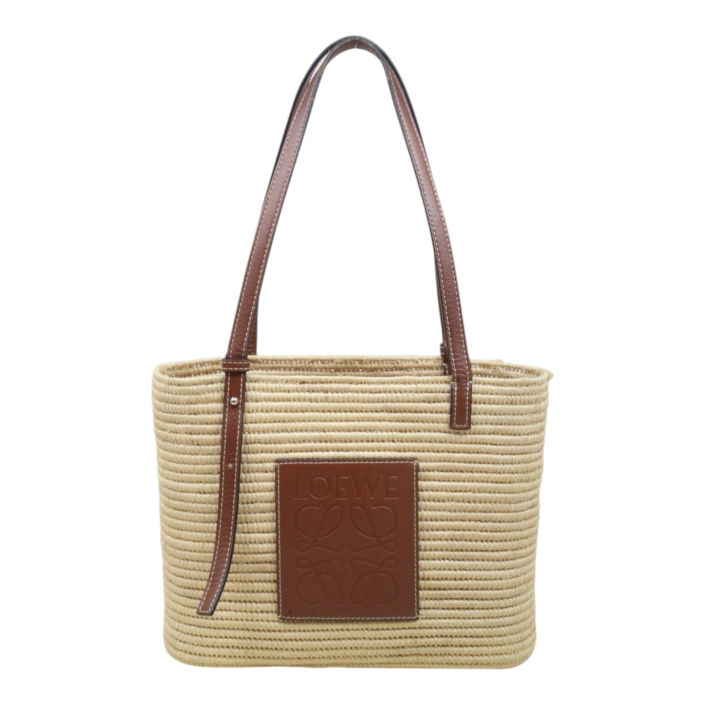 Good ( Rank AB)｜ LOEWE Straw  Basket Handbag Shoulder Bag ｜P25062701
