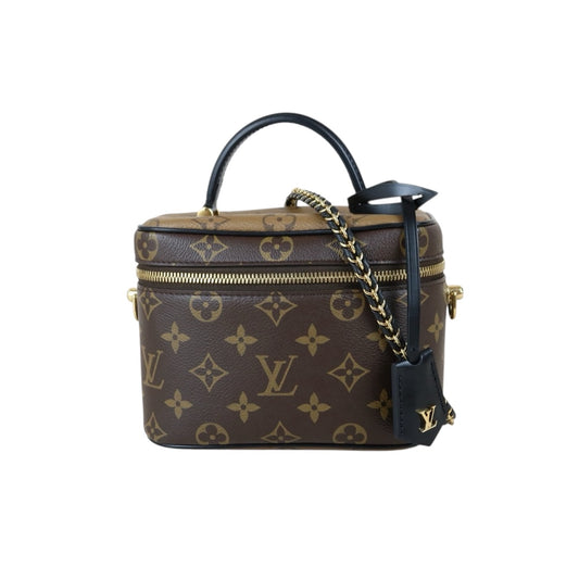 Include Entrupy Certificate of Authenticity｜Very Good ( Rank A)｜ Louis Vuitton Monogram Vanity Handbag Shoulder Bag IC Chips Model｜S26051106