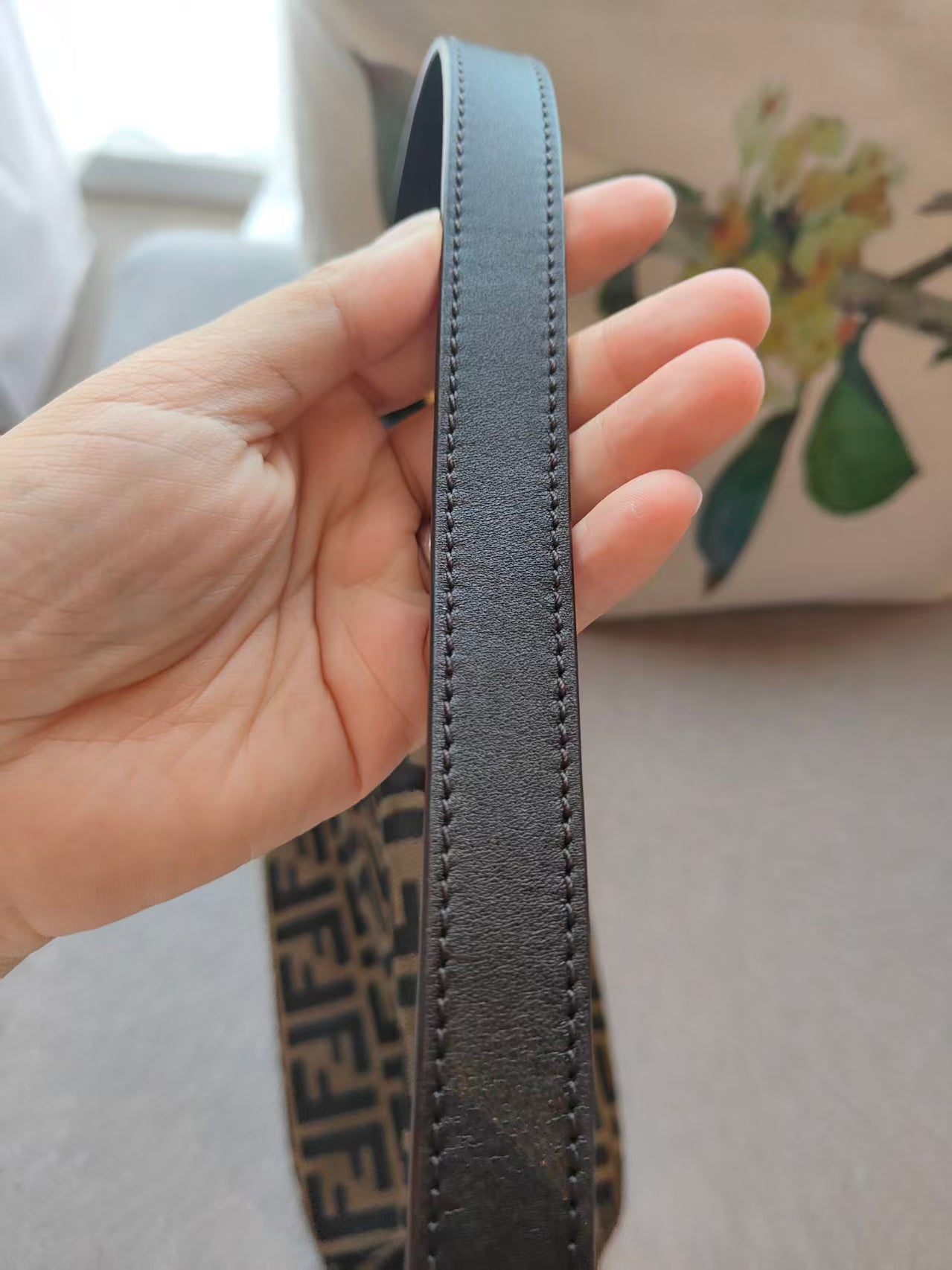 FENDI Zucca Mamma Baguette Shoulder Bag